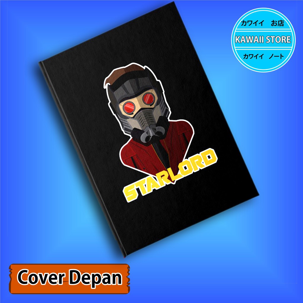 

Notebook / Pocket book Hard Cover Marvel CHARACTER STAR LORD uk A5 & A6 / Notes Book