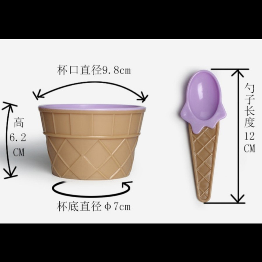 【GOGOMART】Ice Cream Bowl / Mangkok Es Krim / Mangkuk Camilan