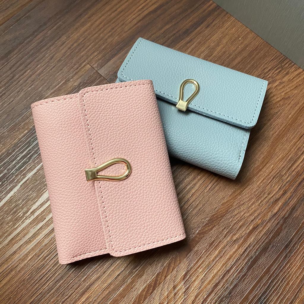 Dompet fashion korea wanita cewek model lipat multi fungsi dengan multicard bahan premium DC020