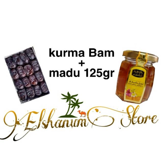 

Paket Hemat Kurmud Kurma + Madu 125gr / Bam Anggur / Madu Ashifa / madu murni / Bam Iran / kurmamadu