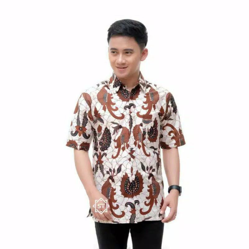 HEM BATIK PRIA JUMBO LENGAN PENDEK M-5XL