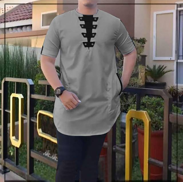 TOTOTAshop.Baju KOKO DONY TS,Bahan cotton premium.Lengan pendek ada kantong kiri kanan,real