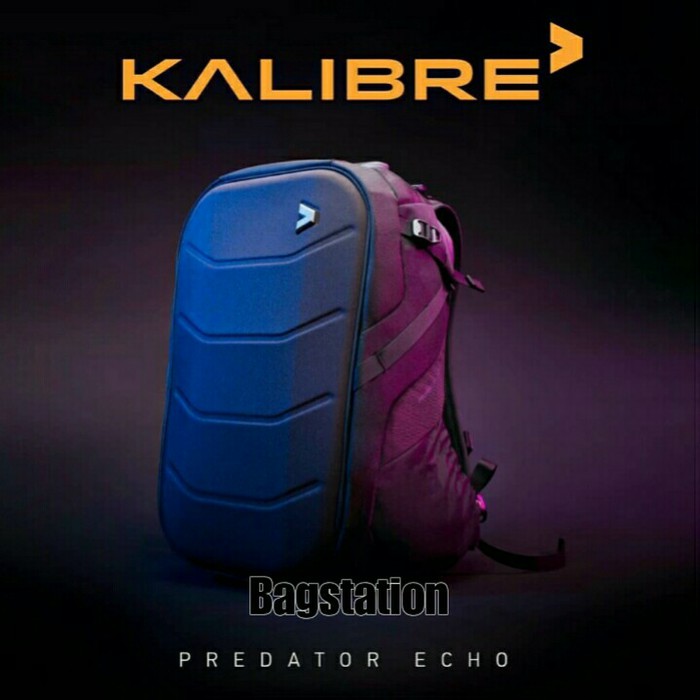 BACKPACK KALIBRE PREDATOR ECHO TAS RANSEL LAPTOP PRIA WANITA ORIGINAL - Hitam