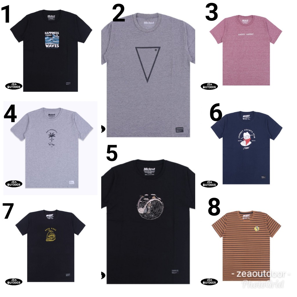 Mickout Tshirt Kaos 30s Cotton Combed