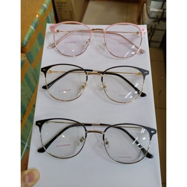 FRAME KACAMATA FASHION WANITA 5551 ( GRATIS LENSA PHOTOCROMIC NORMAL ) KACAMATA ANTI UV / Lonjong