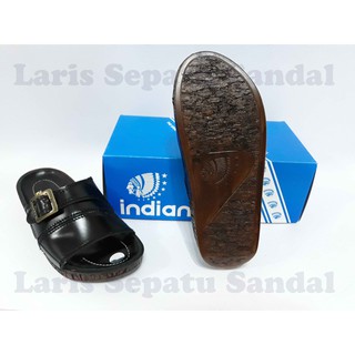  Sandal  Pria  Sloop INDIAN  445 Hitam Shopee Indonesia