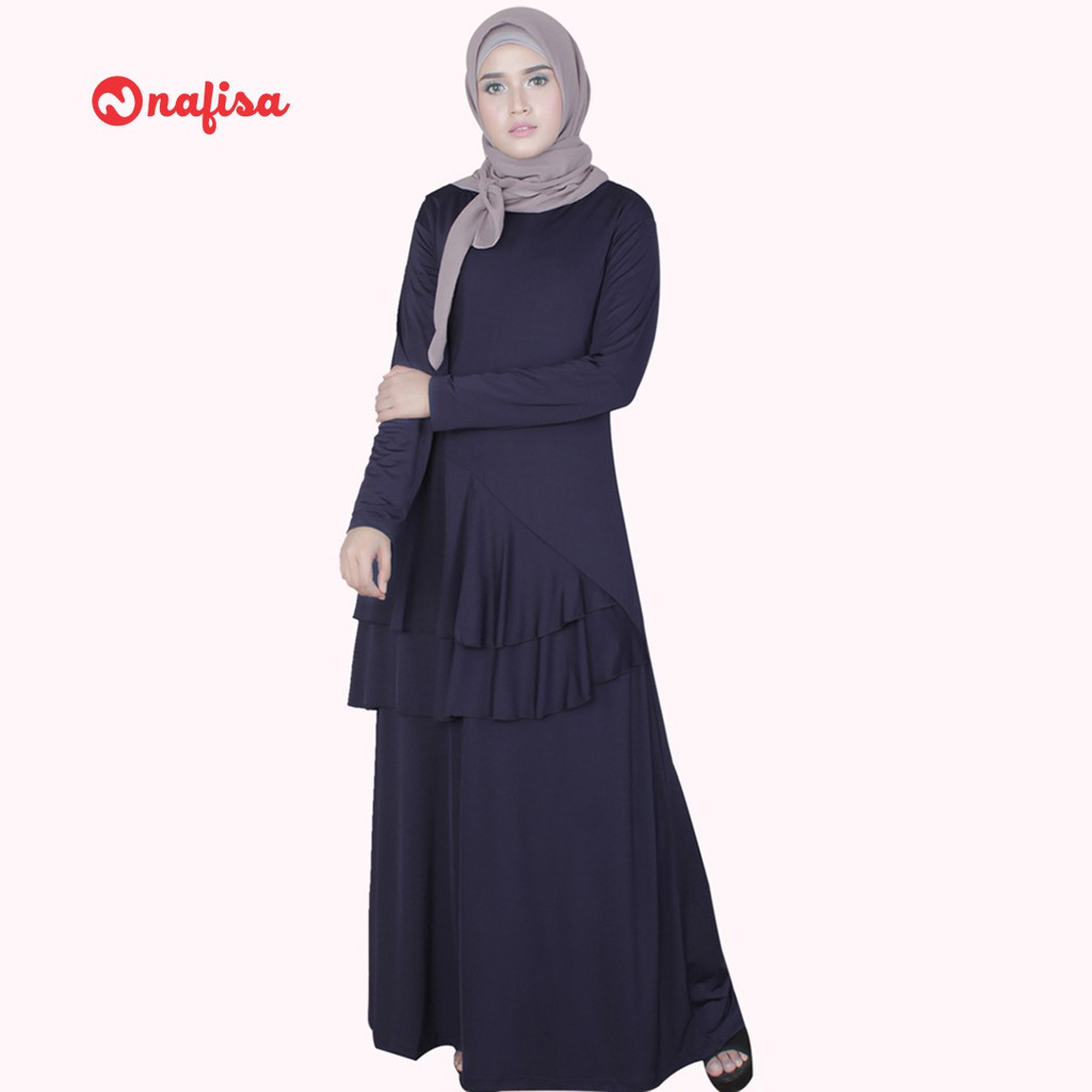 Nafisa Gamis Cintya | Dress Wanita Muslimah | Baju Muslimah Syar'i