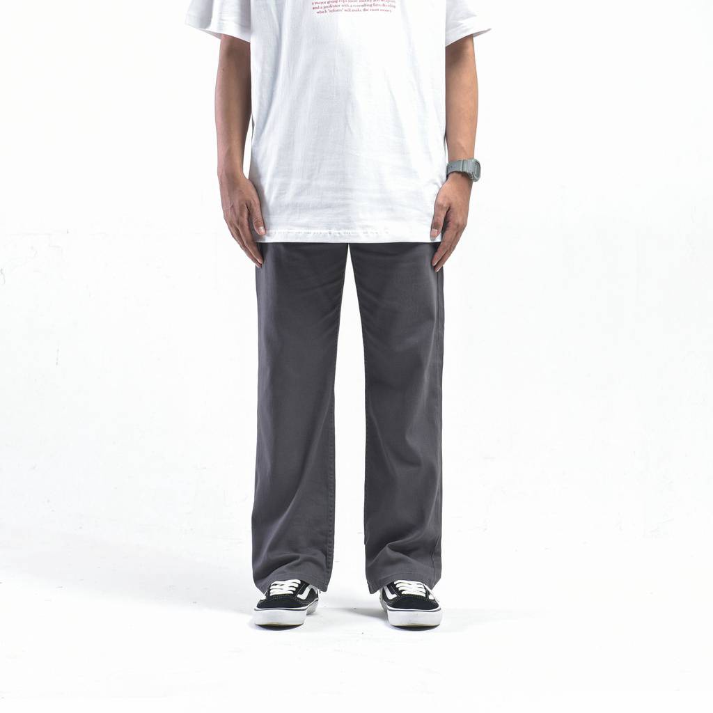 Wisdom Project - Cealana Chino Pants Straight Reguler Fit Non Stretch American twill - Chino Walker - Chino Casual Work Pants