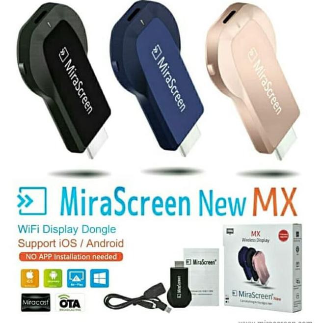 H6Lv Anycast M2 Plus Wifi Display Receiver Dongle Dlna Miracast - Hitam 21Bu