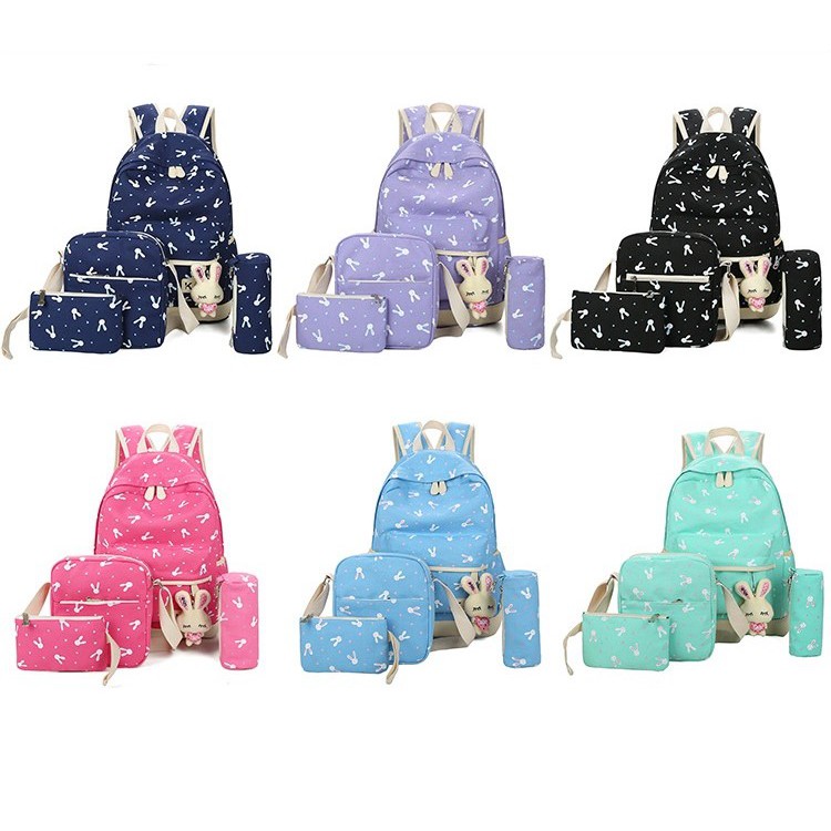 Beli 1 Dapet 4 - JX 858 Tas Ransel Paketan - Tas Ransel Import - Tas Fashion Wanita