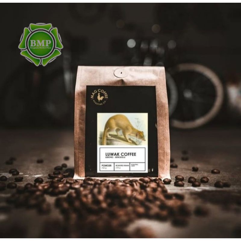 

Mag Coffee Bubuk Robusta Luwak Liar Lebong