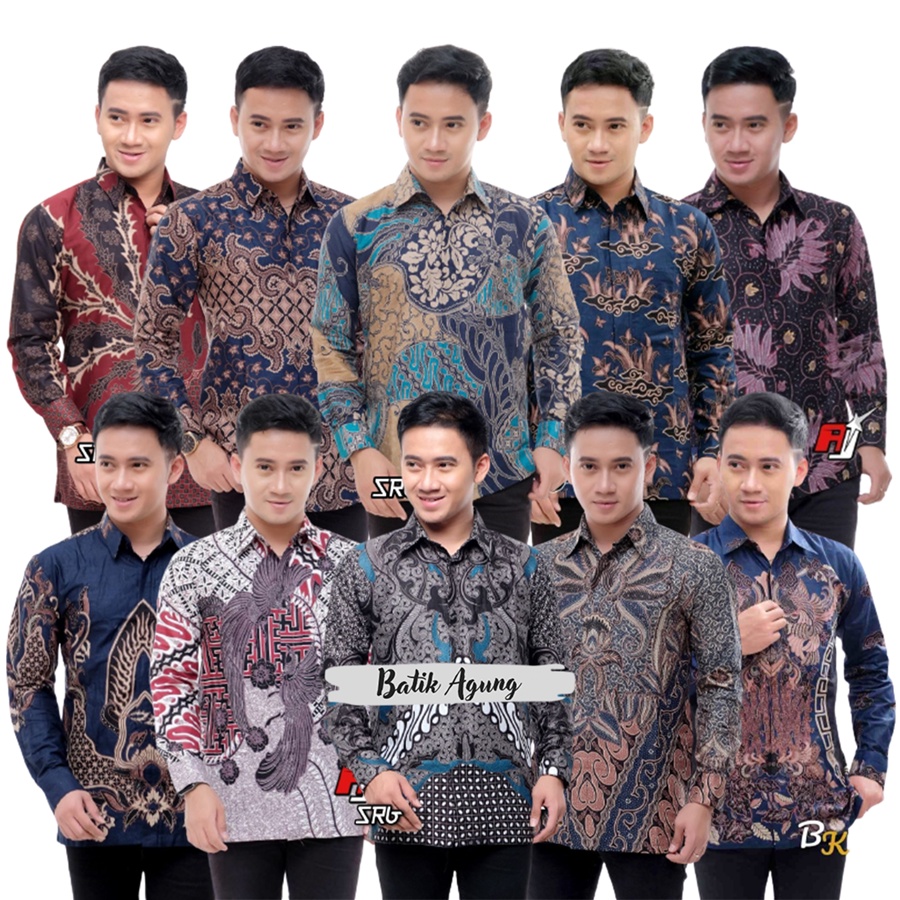 Jual Baju Batik Pria Terbaru Kekinian 2021 / Seragam Batik Pakaian