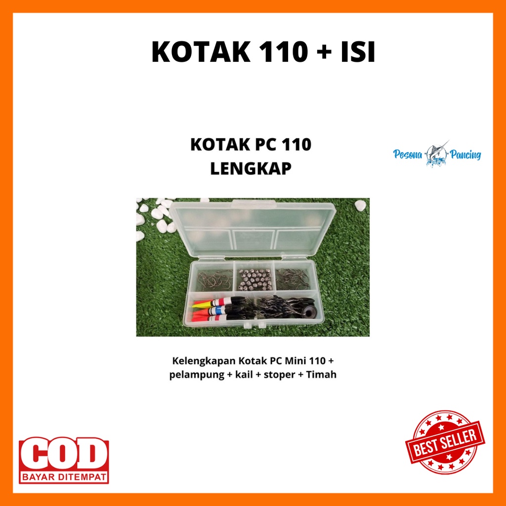 Paket Kotak Pancing MINI 110 DENGAN ISI Super Lengkap
