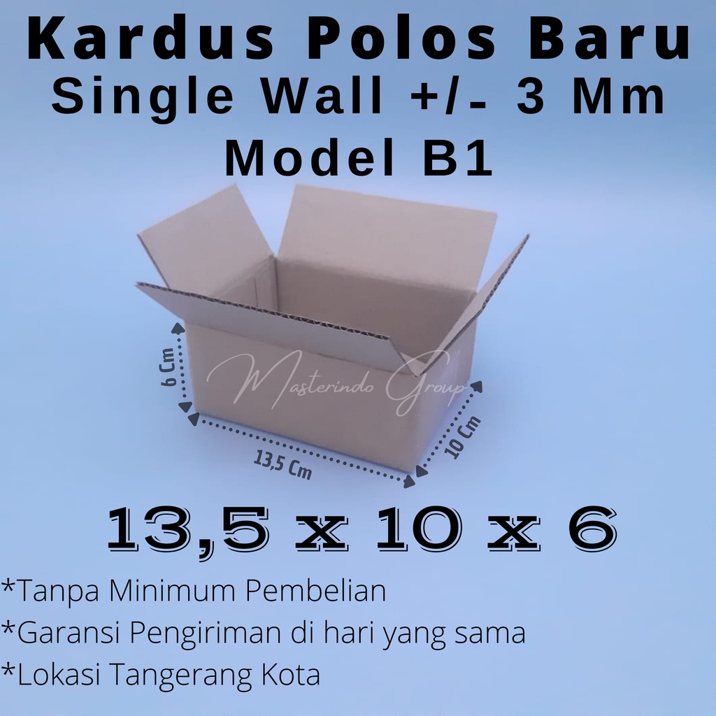 

Kardus Polos 13.5x10x6 Cm