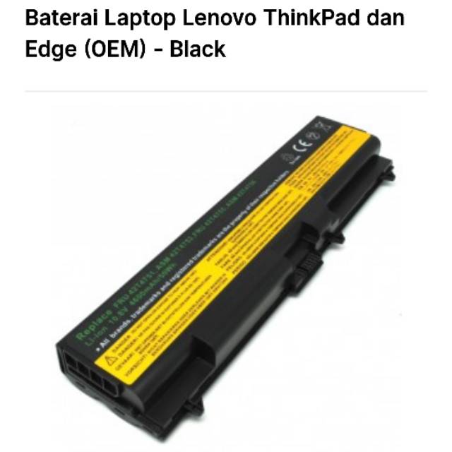 Baterai laptop Lenovo thinkpad