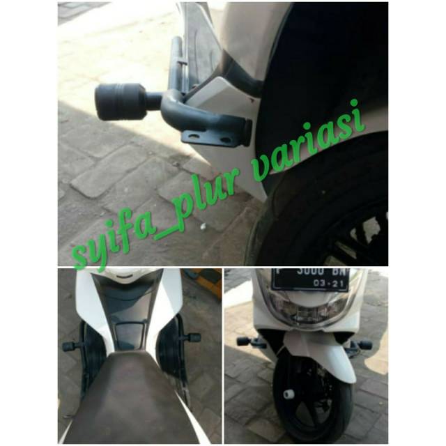 Crashbar plus jalu slider honda PCX CBU / PCX Thailand