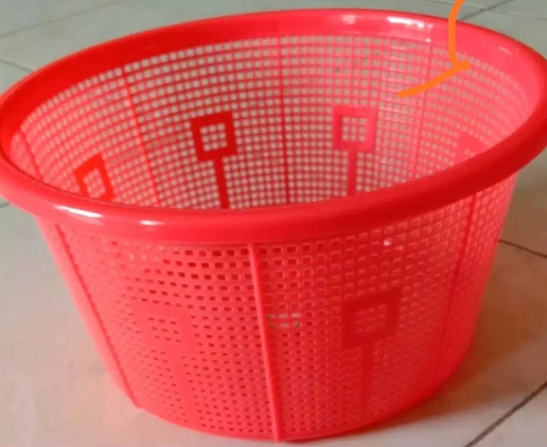 Bakul Telur Plastik/keranjang Buah Plastik /besek Nasi Plastik Ukuran 26cm