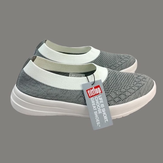 Sepatu Wanita Rajut Slip On Tanpa Tali Import Sneakers Cewek Kekinian Anti Slip Terbaru Korean Style Trendy