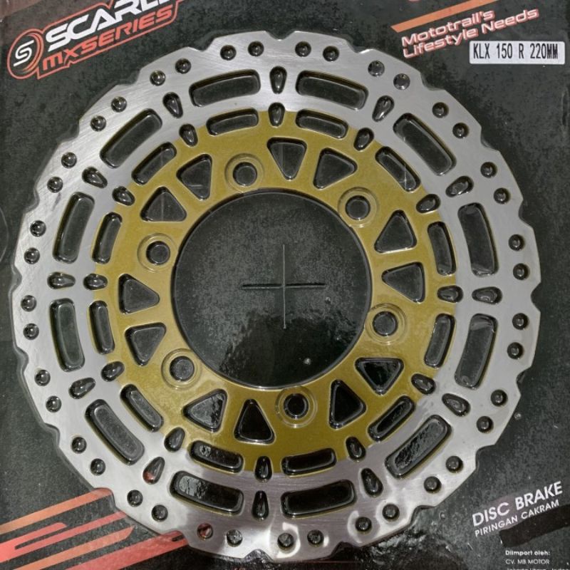 DISC RR CAKRAM BELAKANG KLX DTRACKER 220MM SCARLET