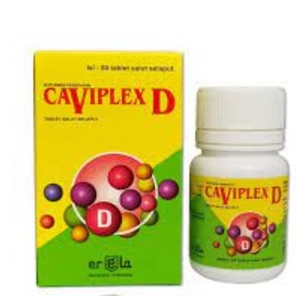 Caviplex d3 / vitamin d3 1000 iu/ vitamin d murah isi 60 tablet