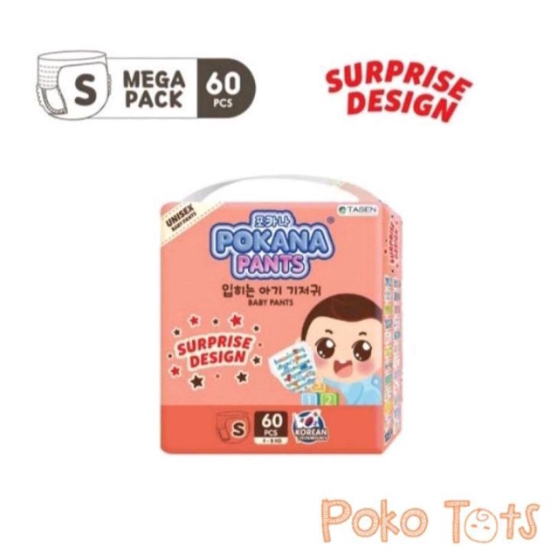 Pokana baby diapers S 60 Pokana baby diapers
