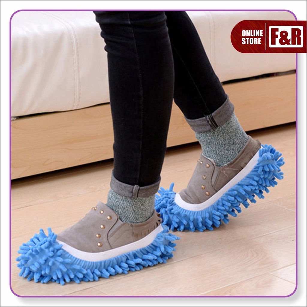 Kain Lap Pel Pembersih Lantai Kaki Sepatu Alat Pembersih Jendela Micro Fiber Cleaning Mop Shoes