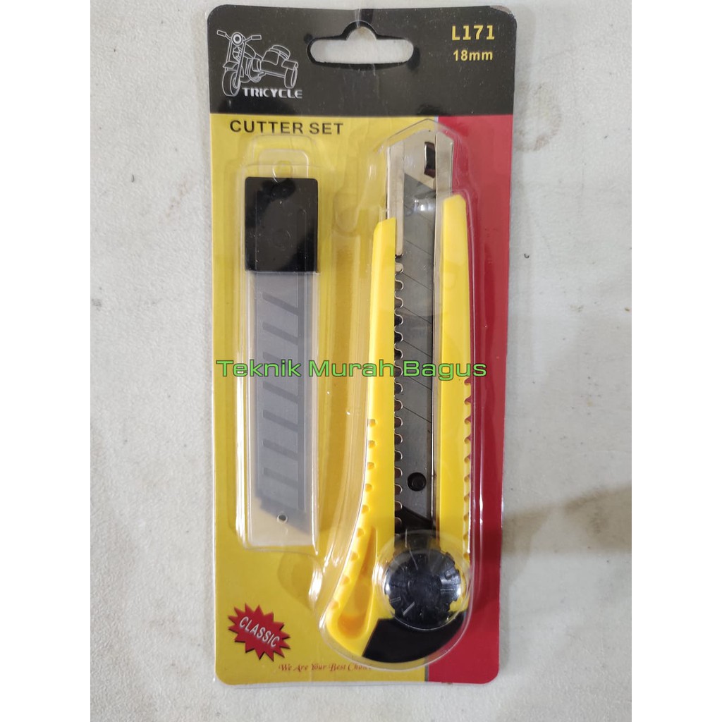 

ALAT POTONG CUTTER SET ISI 5PCS 100 X 18mm