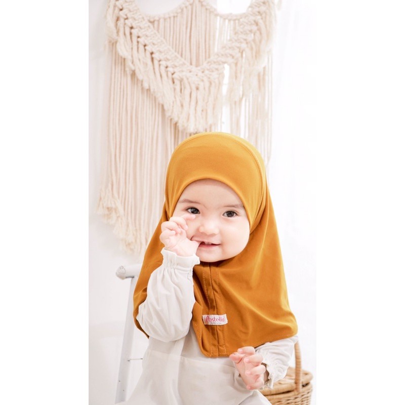 20+ WARNA (CLARISSA) Clarissa Hijab Baby 0-3th / Jilbab Anak Basic Jersey