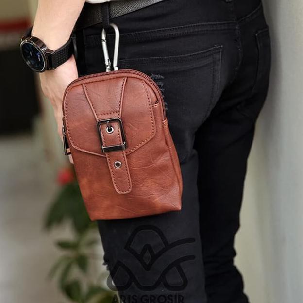 ➹ Tas Selempang Pria Tas HP Smartphone Tas Slempang Cowok New Branded x48 ™