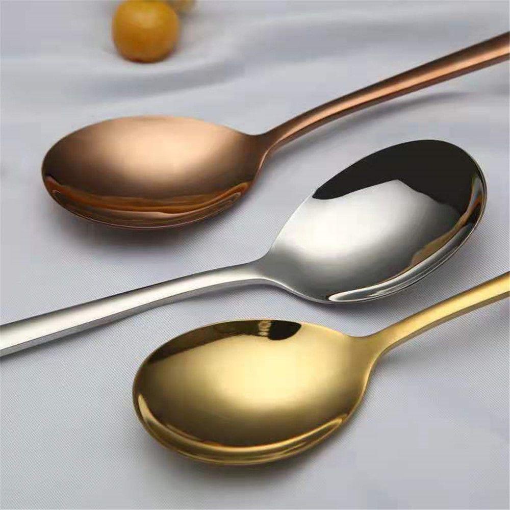 Suyo Sendok Kopi / Dessert Bahan Stainless Steel Lapis Cermin