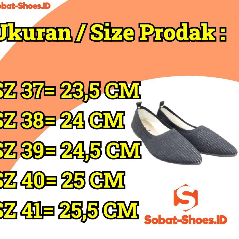 ❅ Sepatu Kantor Flat Wanita Sepatu Santai Jalan Jalan Perempuan Kualitas Premium ➦