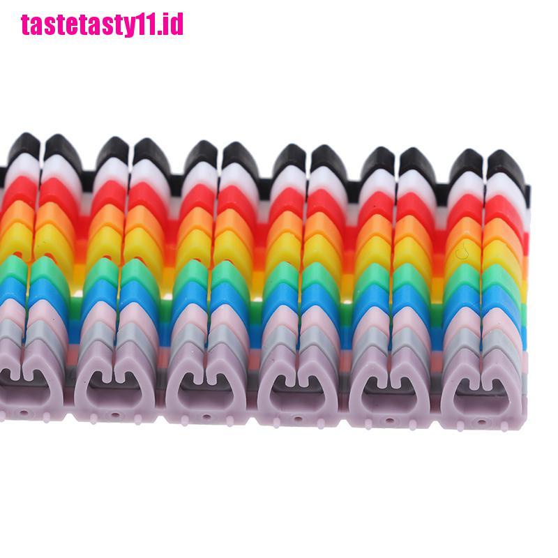 100 Pcs / lot Label Penanda Kabel RJ45 CAT5 / CAT6 Tahan Air