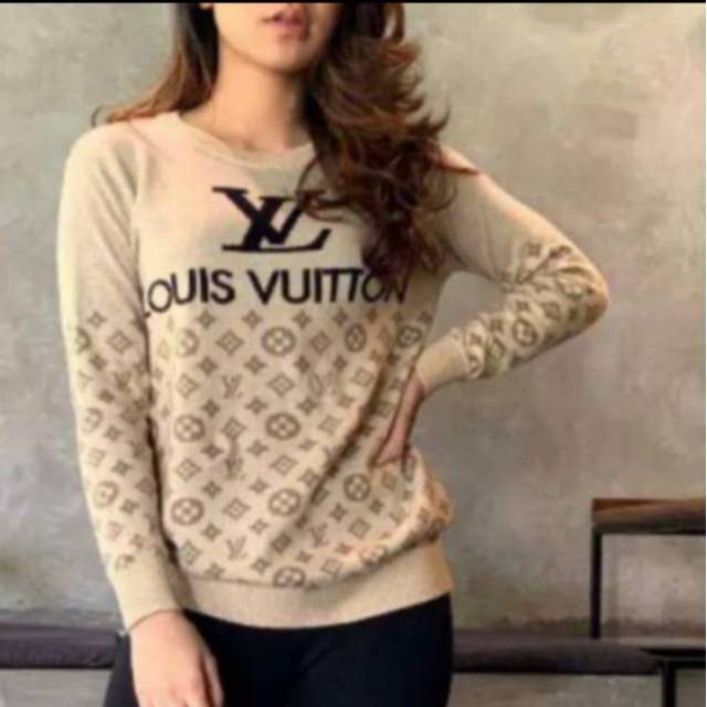 Blus Atasan Rajut LV original