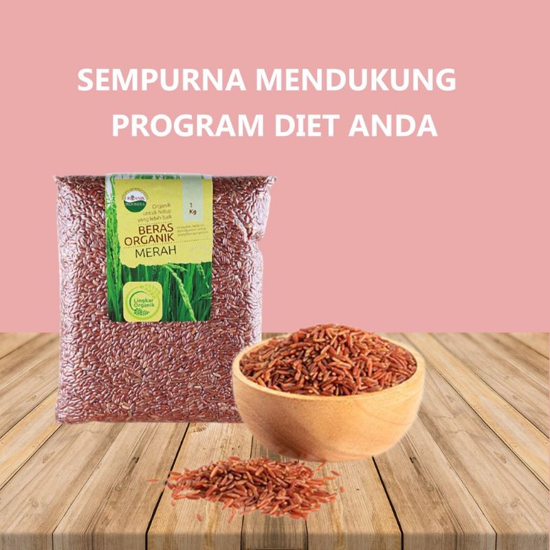 Beras Merah Organik 1 kg Lingkar Organik