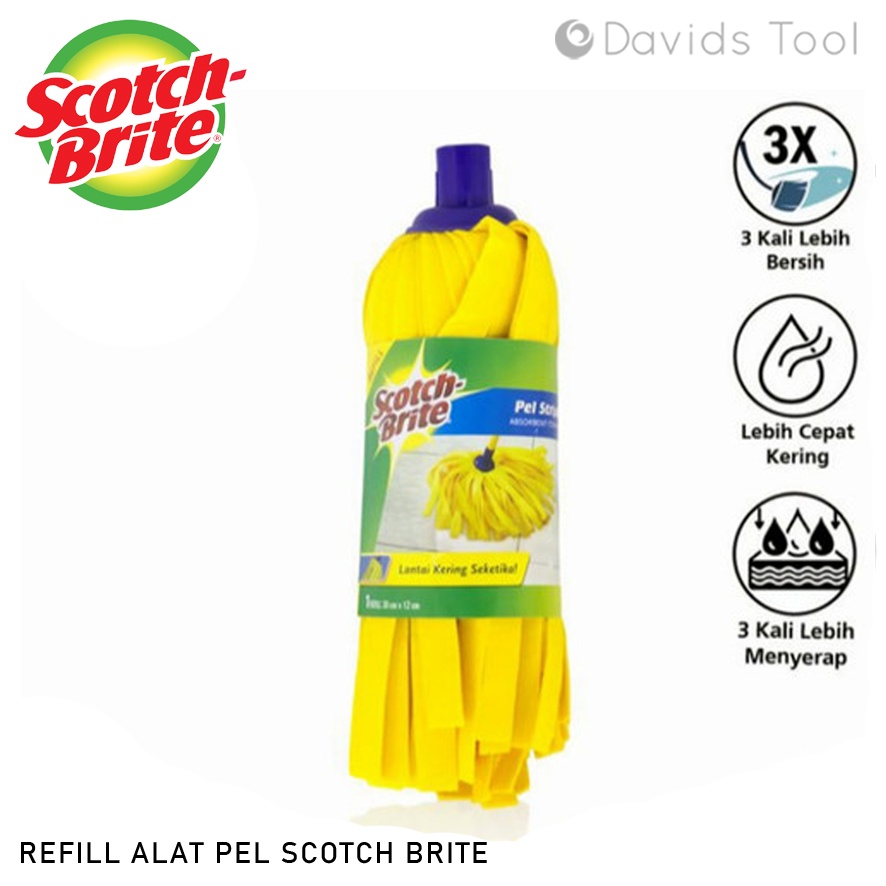 Scotch Brite Refil Kain Pel Refill Strip Kuning ID73