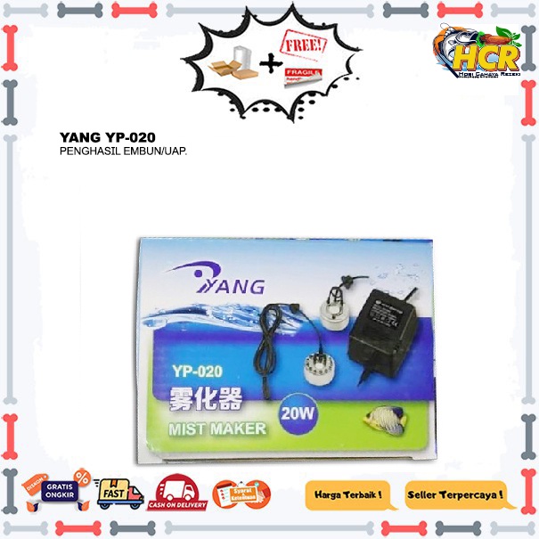 Yang YP-020 Mist Maker Mesin Pembuat Kabut Uap Aquarium Yang YP 020
