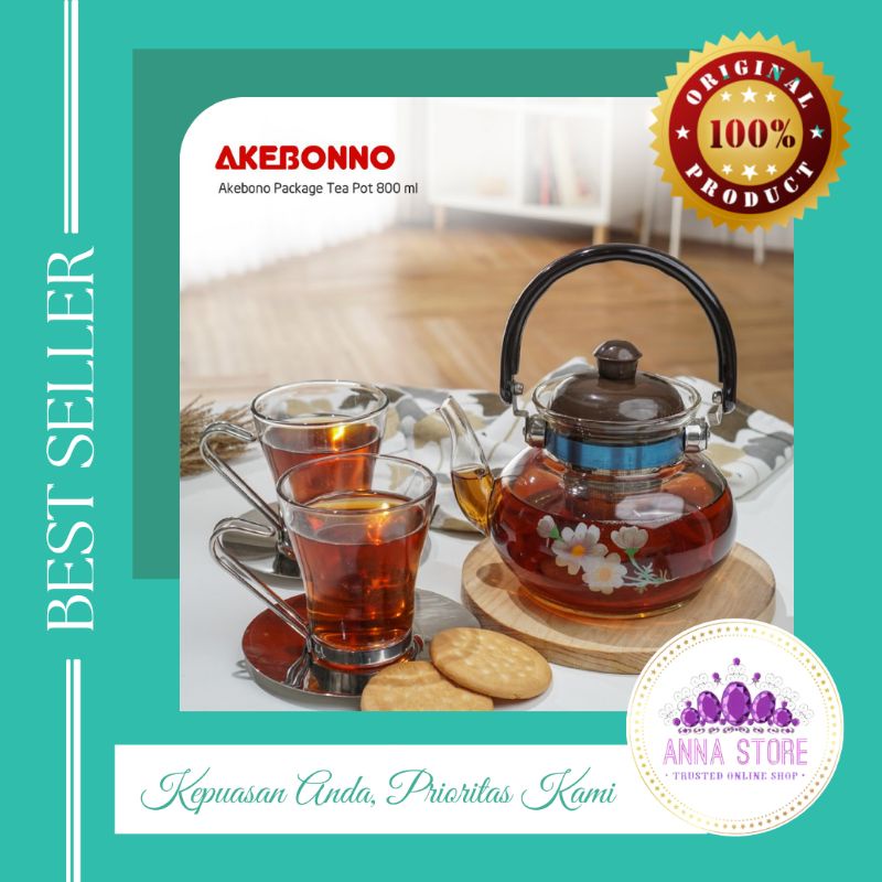TERBARU‼️akebonno tea pot set/teko antik/tea set jadul/tea set unik