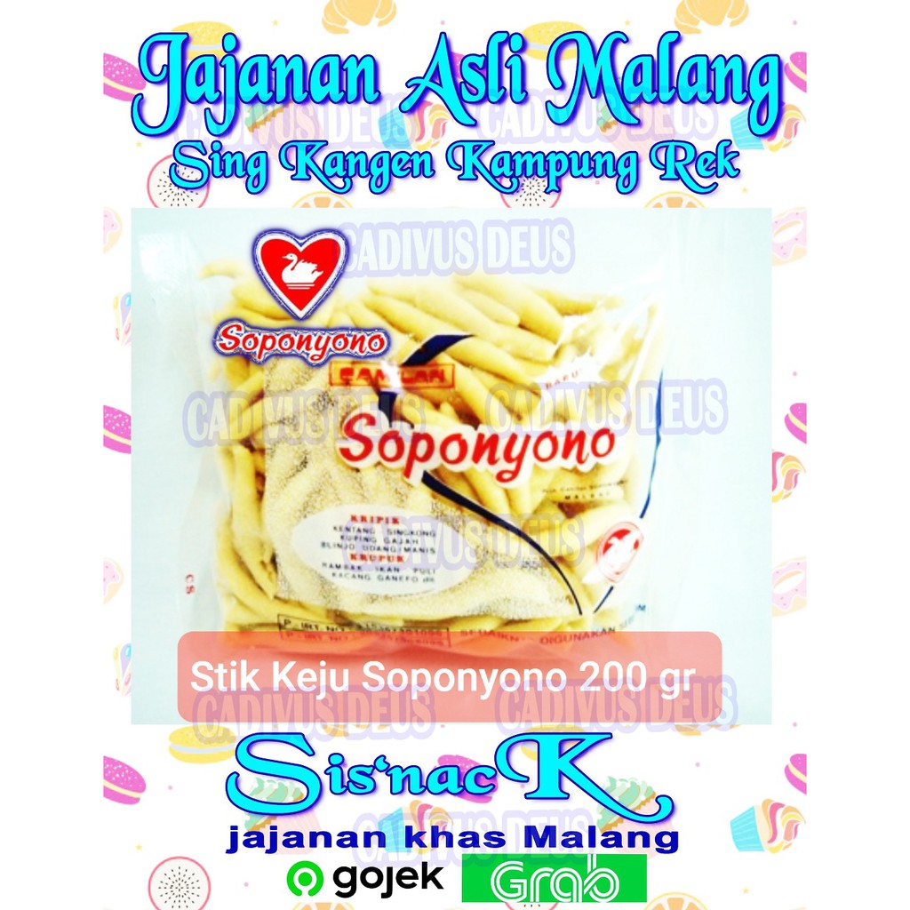 STIK MINI KEJU - SNACK KEJU - SOPONYONO ASLI MALANG - 200GR