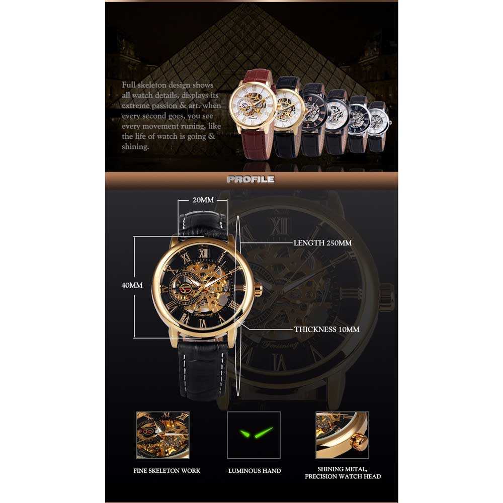 Jam Tangan Mekanik Mechanical Luxury Pria - Forsining  SLZa26