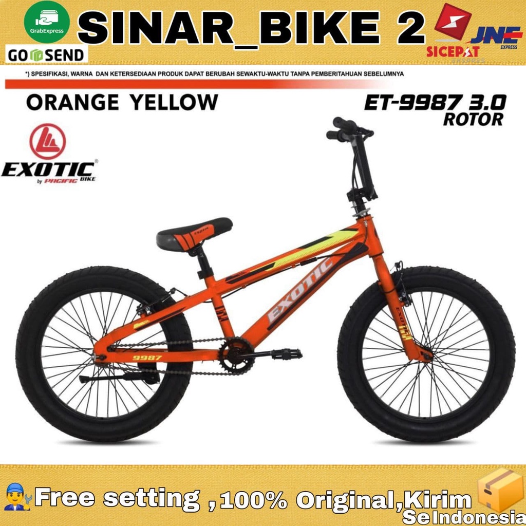 Sepeda Anak Bmx Exotic ET 9987 Ban Jumbo 3.0 Rotor