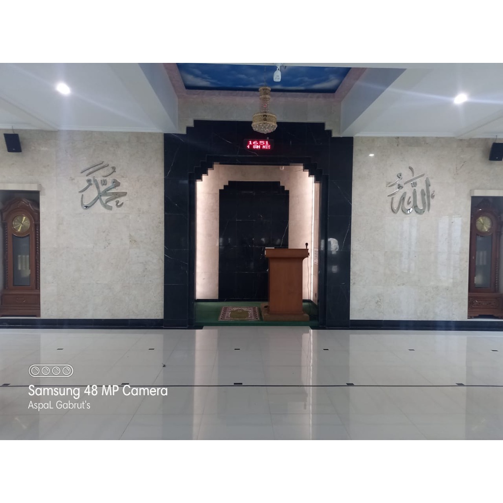 Kaligrafi Stainless Lafadz ALLAH & MUHAMMAD