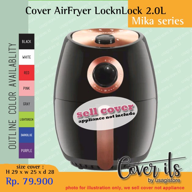 COVER UNTUK LOCK N LOCK AIRFRYER 2.0L