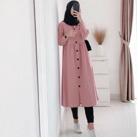 TRAND model Baju Tunik Remaja Terbaru N_muslimah Kekinian 2021 Atasanmurah BajuTunik Misnia Terbaru