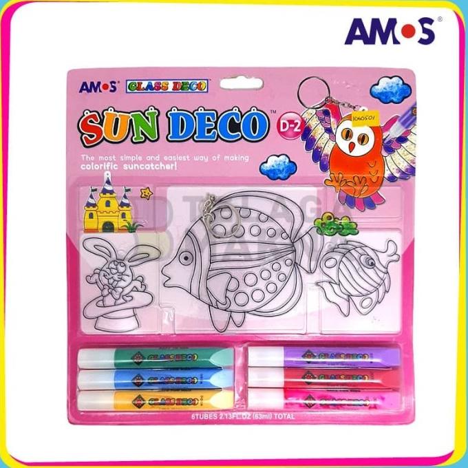

AMOS Sun Deco D-2 (6 Warna Glass Deco + 1 Medium, 2 Small Suncatcher)