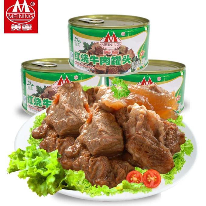 

红烧牛肉罐头 Meining Canned Stewed Beef - Sapi HALAL