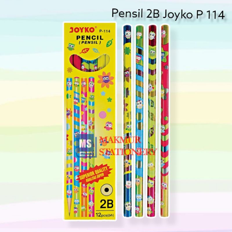 

Pensil 2B Joyko Motif Burung Hantu P-114 (12 Pcs)