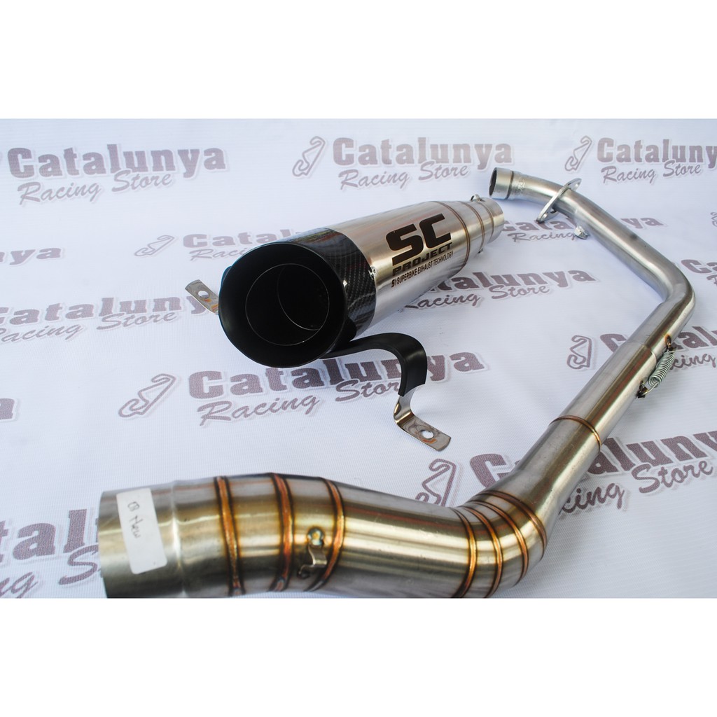 TERLARIS Knalpot Racing MX Vixion CBR150 CB150R GSXR Sonic Satria R15 Xabre SC PROJECT-2