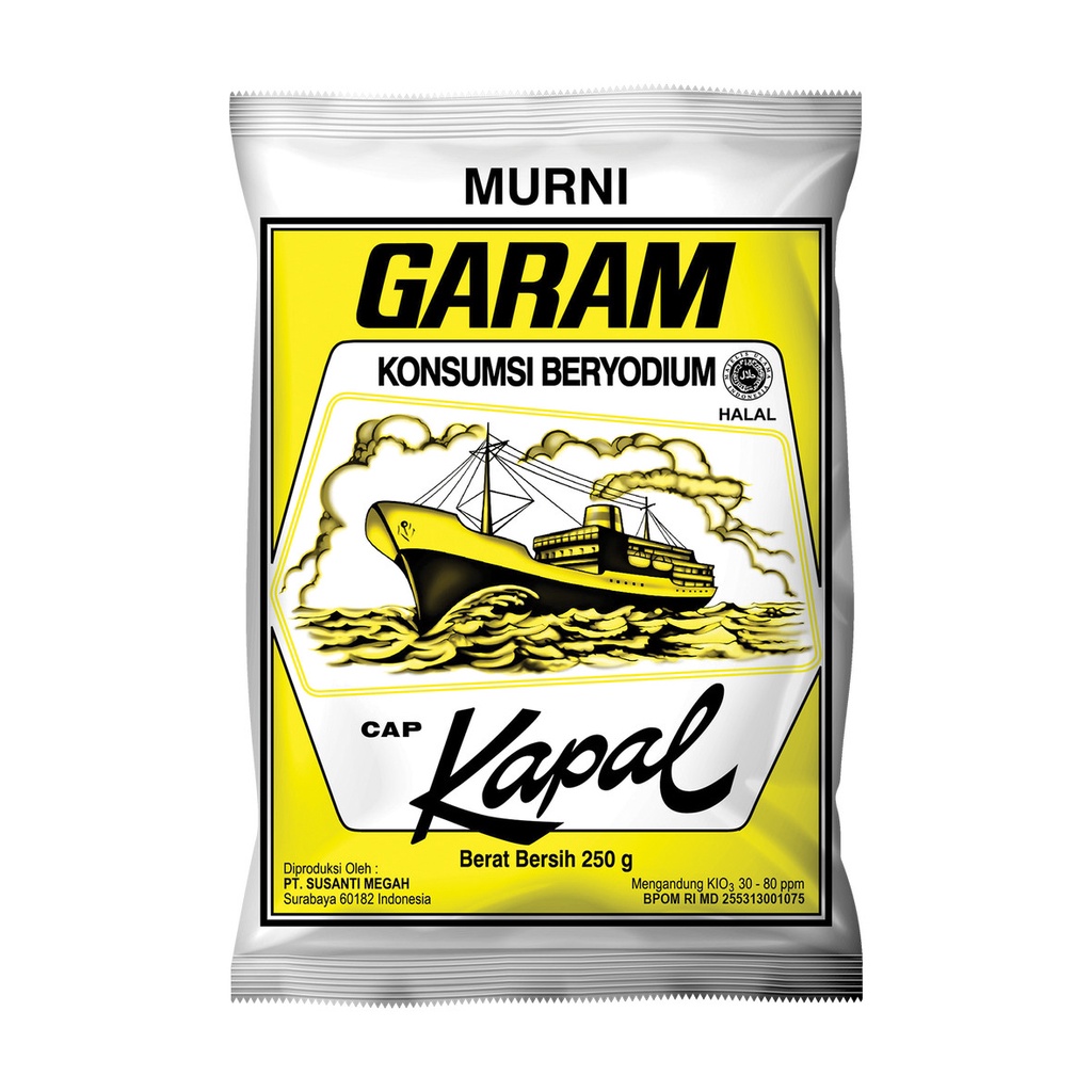 

Garam Dapur Cap Kapal Kemasan 250gr