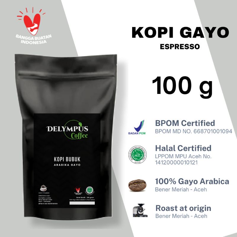 

Kopi Gayo Arabika Espresso Base 100 gram