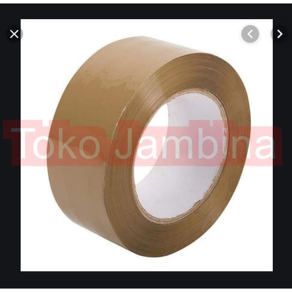 

Lakban / Isolasi Besar 2" inch / 45 mm Coklat & Bening / Cokelat dan Putih Transparan